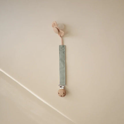 Mushie Speenkoord Linen Olive/Sand 2 - Pack koop je bij Babywinkel