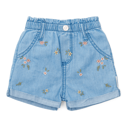Little Dutch Baby Broekje Kort Denim Geborduurd koop je bij Babywinkel