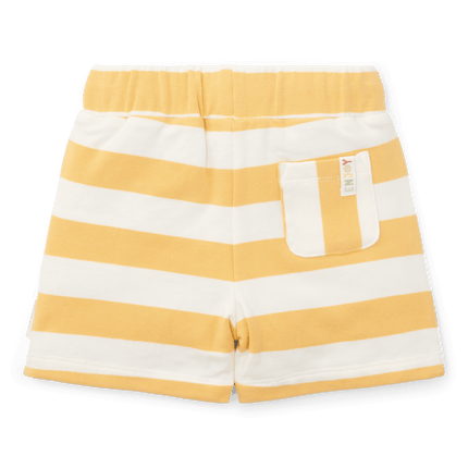 Little Dutch Baby Broekje Kort Sunny Yellow Stripes koop je bij Babywinkel