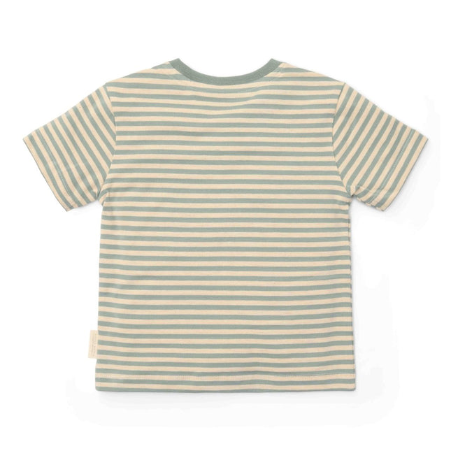 Little Dutch Baby Shirt Korte Mouw Forest Green Stripe koop je bij Babywinkel