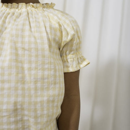 Little Dutch Baby Shirt Korte Mouwen Sunshine Checks koop je bij Babywinkel