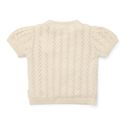 Little Dutch Baby Trui Creme Korte Mouw Gebreid koop je bij Babywinkel