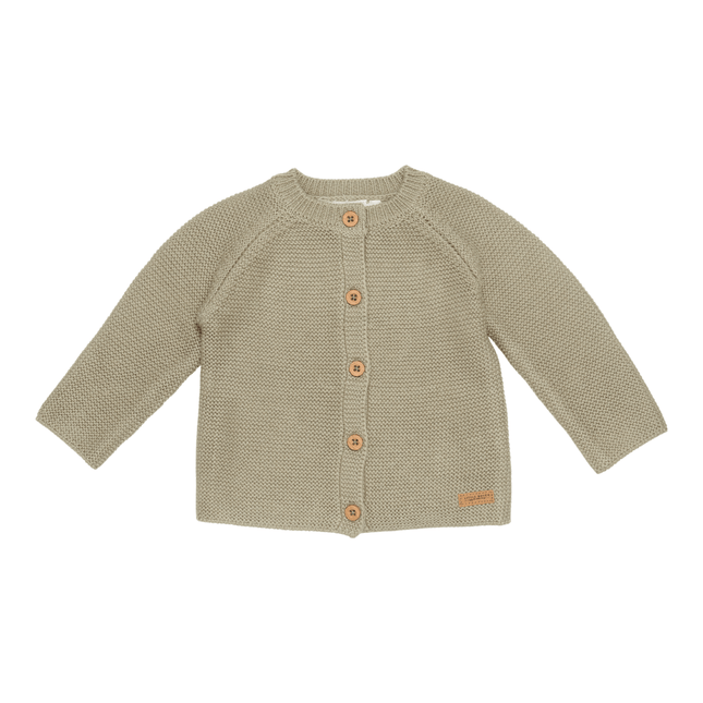 Little Dutch Baby Vestje Gebreid Olive koop je bij Babywinkel