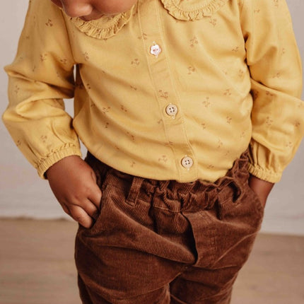 Little Dutch Babyblouse Winter Warm Yellow Blooming Flower Girls koop je bij Babywinkel