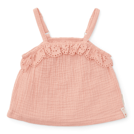 Little Dutch Babyhemdje Mousseline Flower Pink koop je bij Babywinkel