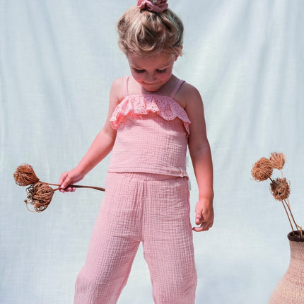 Little Dutch Babyhemdje Mousseline Flower Pink koop je bij Babywinkel