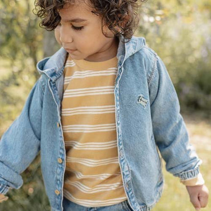 Little Dutch Babyjasje Met Capuchon Denim koop je bij Babywinkel