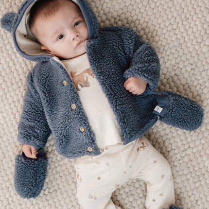 Little Dutch Babyjasje Teddy Stone Blue koop je bij Babywinkel