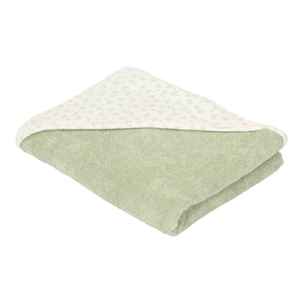 Little Dutch Badcape Baby Blueberry Leaves 100X100Cm koop je bij Babywinkel