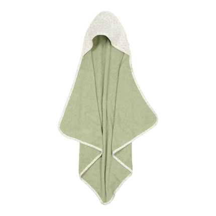 Little Dutch Badcape Baby Blueberry Leaves 100X100Cm koop je bij Babywinkel