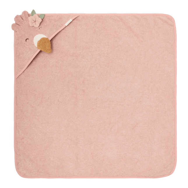 Little Dutch Badcape Baby Flamingo koop je bij Babywinkel