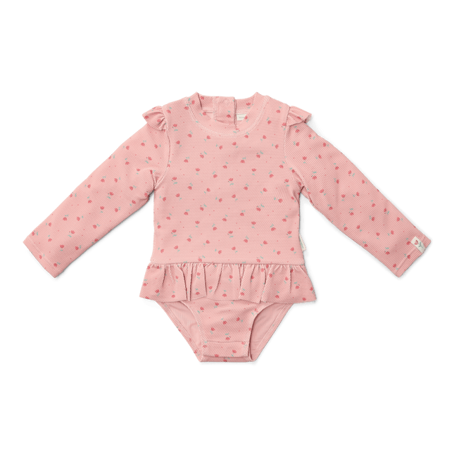 Little Dutch Badpak Kind Sunny Flowers Blush Lange Mouwen koop je bij Babywinkel