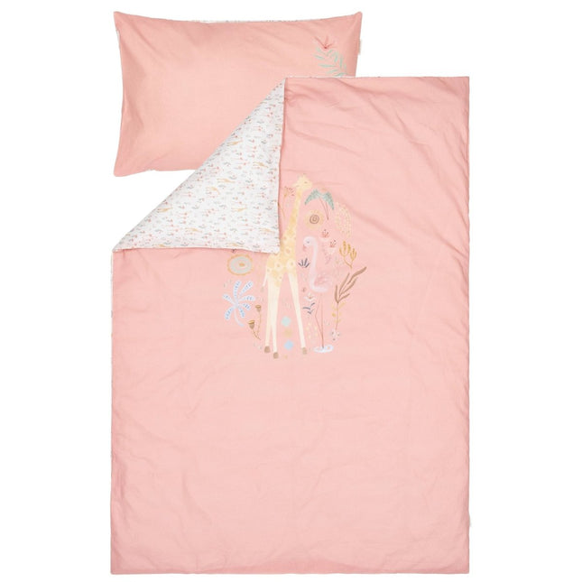 Little Dutch Dekbedovertrek Peuter Blooming Safari Roze koop je bij Babywinkel