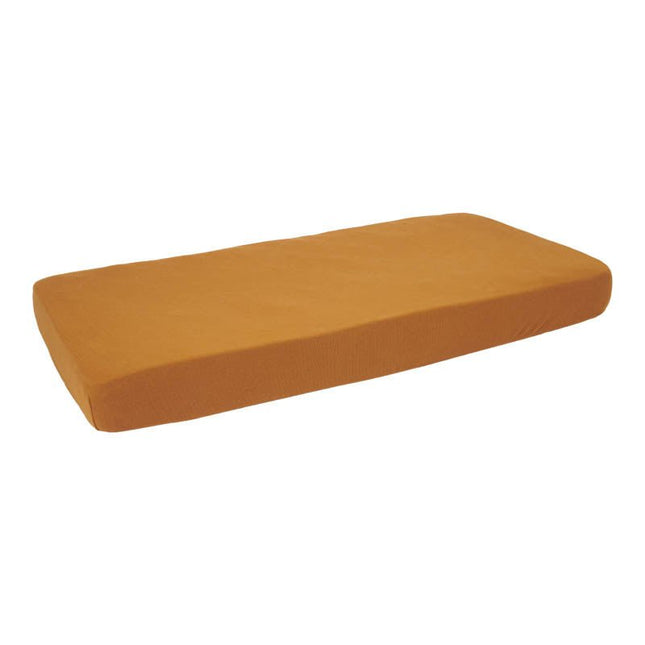 Little Dutch Hoeslaken Wieg Pure Ochre Spice koop je bij Babywinkel