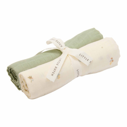 Little Dutch Hydrofiele Doek Forest Treasures & Sage 70X70Cm koop je bij Babywinkel
