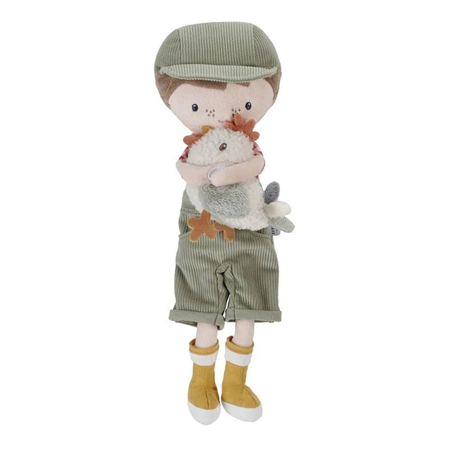 Little Dutch Knuffelpop Boer Jim met Kip 35cm koop je bij Babywinkel