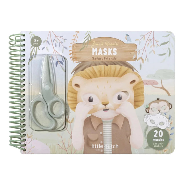 Little Dutch Knutselpakket Maskers Safari Friends koop je bij Babywinkel