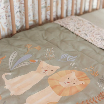 Little Dutch Ledikantdeken Groen Safari Wonders koop je bij Babywinkel