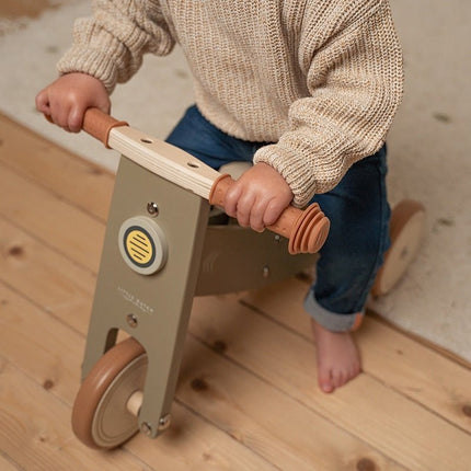 Little Dutch Loopfiets Driewieler Olive koop je bij Babywinkel