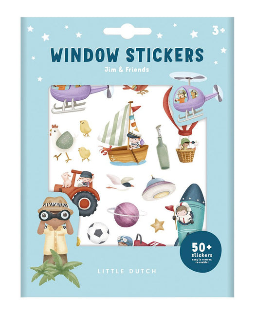 Little Dutch Raamstickers Jim En Friends koop je bij Babywinkel