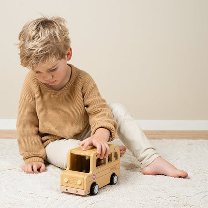 Little Dutch Speelgoed Bus Hout met Poppetjes koop je bij Babywinkel