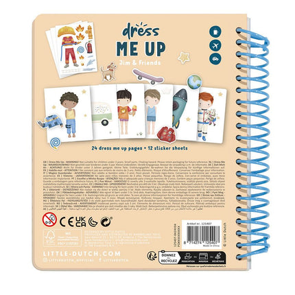 Little Dutch Stickerboek Aankleedboek Jim En Friends koop je bij Babywinkel