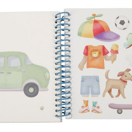 Little Dutch Stickerboek Aankleedboek Jim En Friends koop je bij Babywinkel