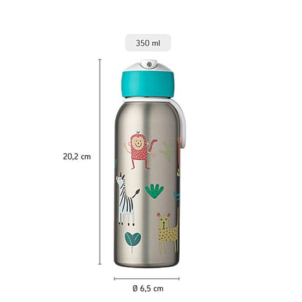 Little Dutch Thermosfles Flip - Up Campus 350ml Flowers & Butterflies koop je bij Babywinkel