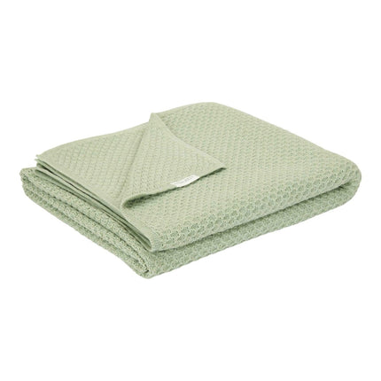 Little Dutch Wiegdeken Pure Sage Gebreid koop je bij Babywinkel