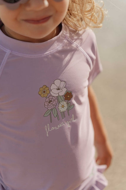 Little Dutch Zwembroek Kind Ruches Mauve koop je bij Babywinkel