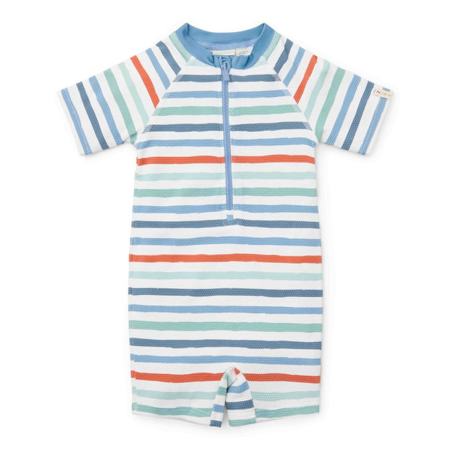 Little Dutch Zwempak Kind Korte Mouwen Stripes koop je bij Babywinkel