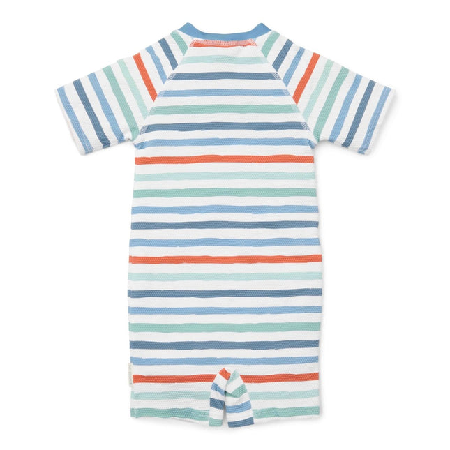 Little Dutch Zwempak Kind Korte Mouwen Stripes koop je bij Babywinkel