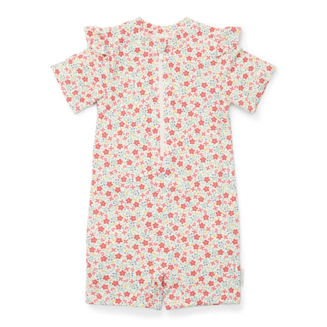 Little Dutch Zwempak Kind Korte Mouwen Sunny Flowers koop je bij Babywinkel