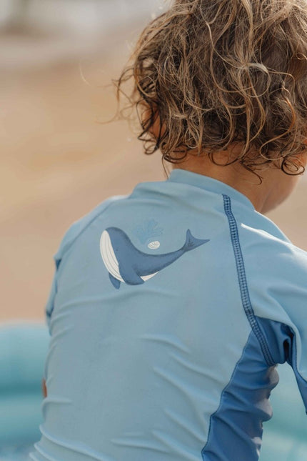 Little Dutch Zwemshirt Kind Korte Mouwen Blue Whale koop je bij Babywinkel