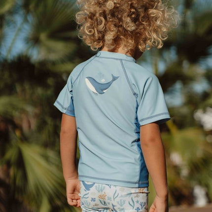 Little Dutch Zwemshirt Kind Korte Mouwen Blue Whale koop je bij Babywinkel