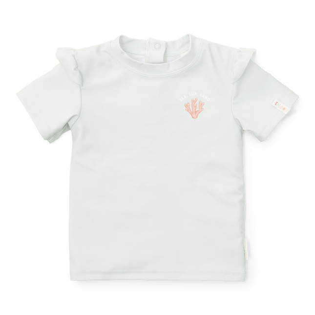 Little Dutch Zwemshirt Kind Korte Mouwen Ruches Sea Green koop je bij Babywinkel