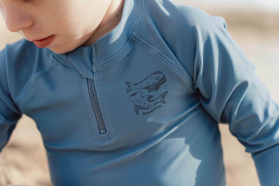 Little Dutch Zwemshirt Kind Lange Mouwen Blue Whale koop je bij Babywinkel