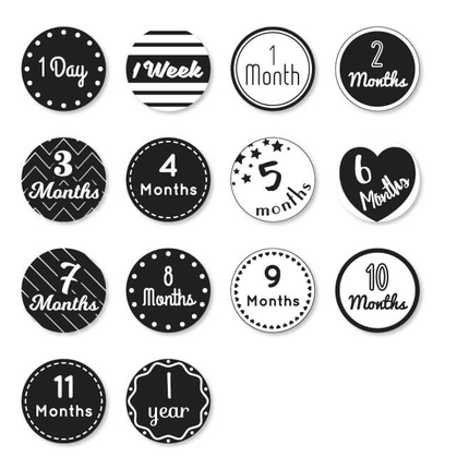 Lulujo Baby's First Year swaddle & cards set 100% katoen Loved beyond measure koop je bij Babywinkel