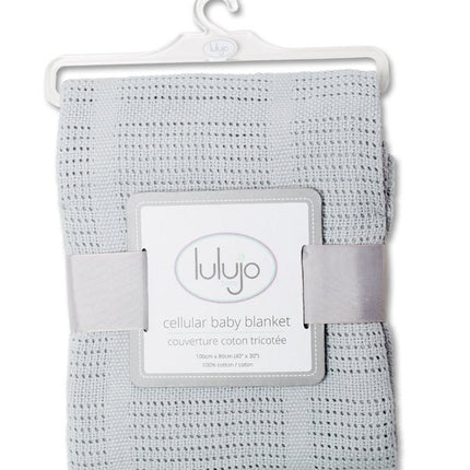 Lulujo Wiegdeken Cellular Grey koop je bij Babywinkel