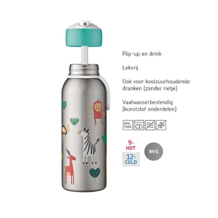 Mepal Thermosfles Flip - Up Campus 350ml Turquoise koop je bij Babywinkel