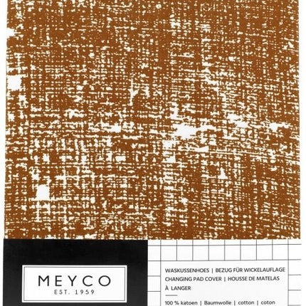 Meyco Aankleedkussenhoes Fine Lines Camel koop je bij Babywinkel