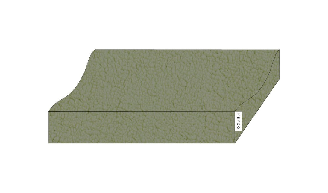 Meyco Aankleedkussenhoes Teddy Olive Green 50X70cm koop je bij Babywinkel