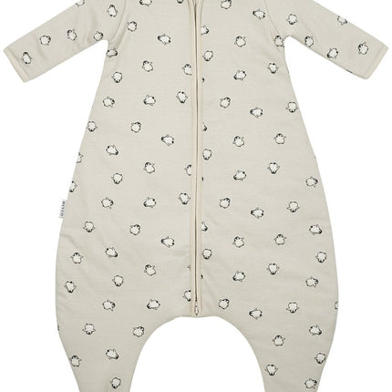 Meyco Baby Penguin Baby Winter Slaapoverall Jumper Met Vaste Mouw Soft Sand 92Cm koop je bij Babywinkel