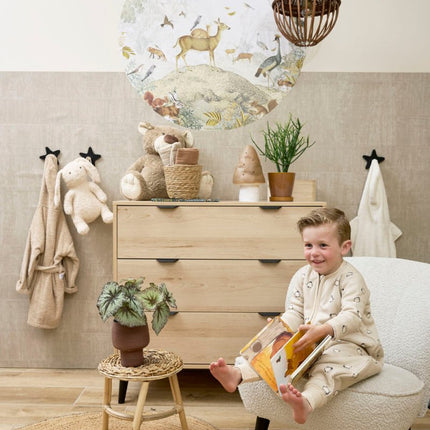 Meyco Baby Penguin Baby Winter Slaapoverall Jumper Met Vaste Mouw Soft Sand 92Cm koop je bij Babywinkel