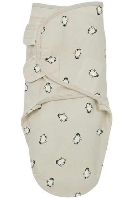 Meyco Baby Penguin Swaddleinbakerdoek Soft Sand koop je bij Babywinkel