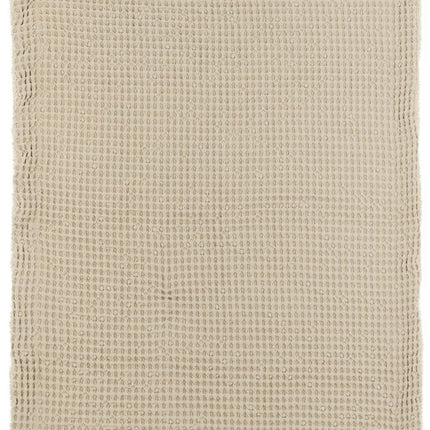 Meyco Baby Wafel Teddy Wiegdeken Sand 75x100cm koop je bij Babywinkel
