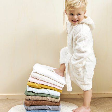 Meyco Badcape Baby Basic Badstof Forest Green koop je bij Babywinkel