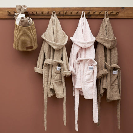 Meyco Badjas Basic Badstof Soft Pink koop je bij Babywinkel