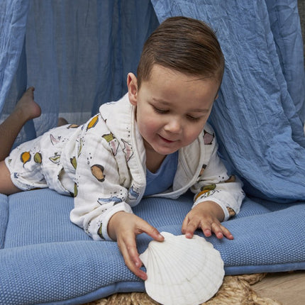 Meyco Boxkleed Mini Relief Denim Gots koop je bij Babywinkel