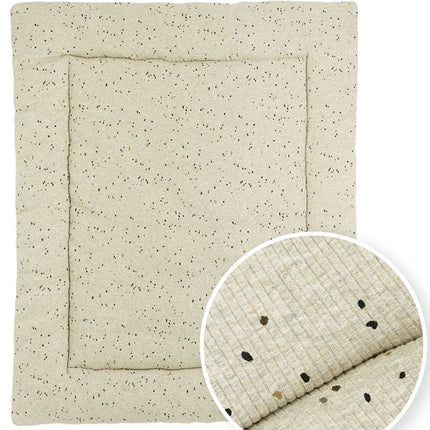 Meyco Boxkleed Rib Mini Spot Sand Melange 80X100cm koop je bij Babywinkel